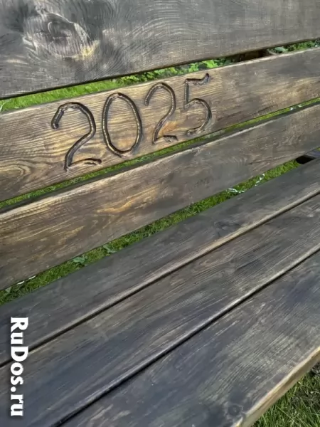 Деревянные садовые качели из массива сосны изображение 7