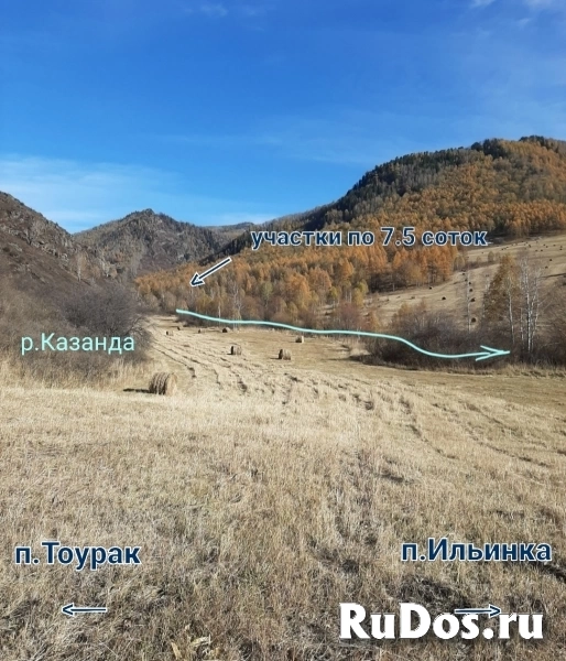 Участок 7.5 сот на Алтае в горах у речки, в дали от цивилизации. изображение 4