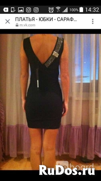 Платье новое philipp plain 44 46 м турция черное мини хлопок стра изображение 5