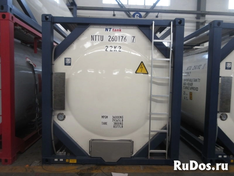 Танк-контейнер 26м3 тип Т11 с термоизоляцией и подогревом, для перевозки наливных грузов, новый. фотка
