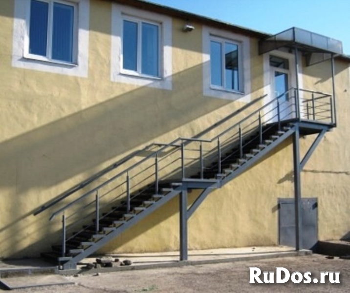 Пожарная лестница маршевая эвакуационная изображение 4