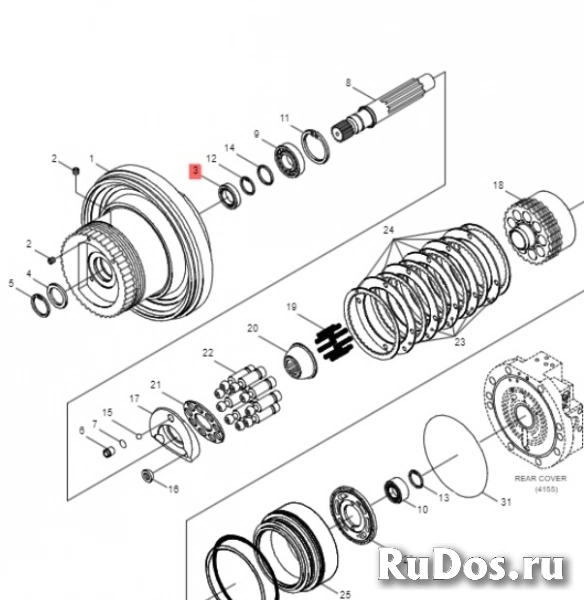 39Q6-41130-Сальник гидромотора хода Hyundai фотка