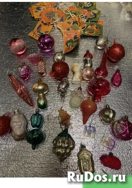 Советские новогодние игрушки ёлочные фотка