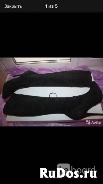 Сапоги чулки новые casadei италия 39 размер черные замша внутри к изображение 3