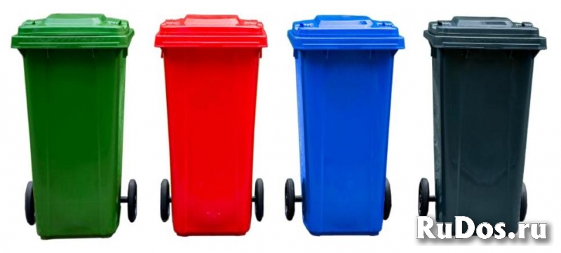 Мусорный контейнер, мусорный бак 240 литров изображение 5