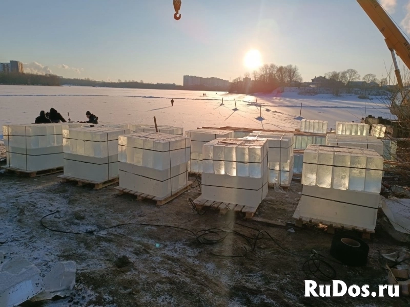 Лед,блоки льда для скульптур, лед строительный изображение 5