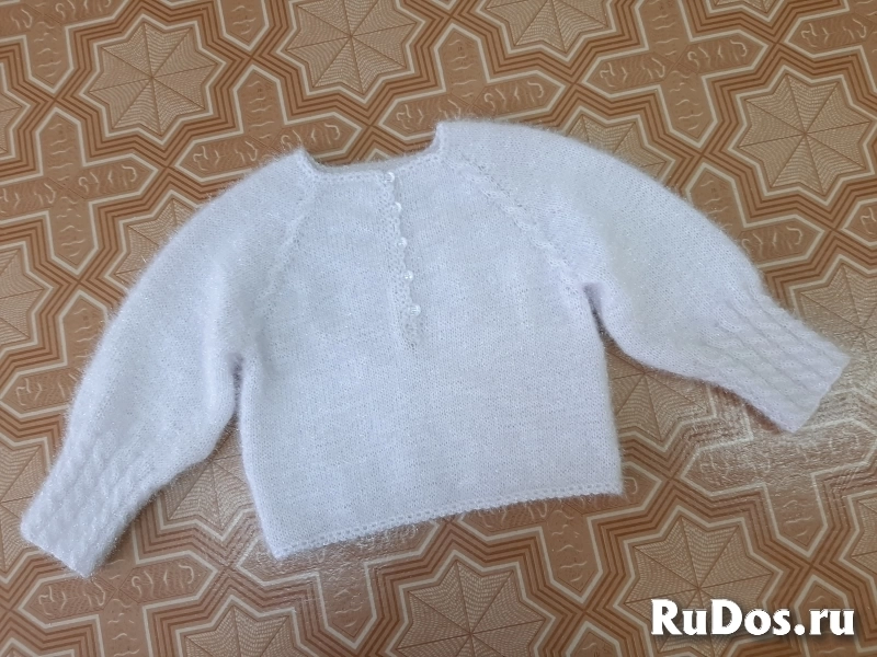 НОВЫЙ ДЖЕМПЕР ДЕТСКИЙ ВЯЗАНЫЙ. 98-104 изображение 3