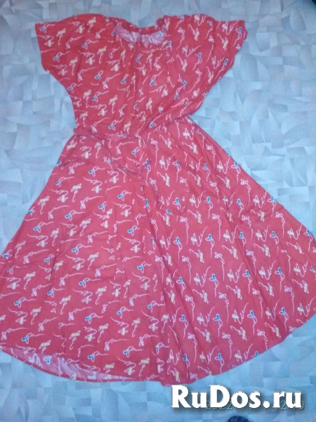 Продам 100%х/б 44-46/167 весёленькой расцветки платья Россия фото