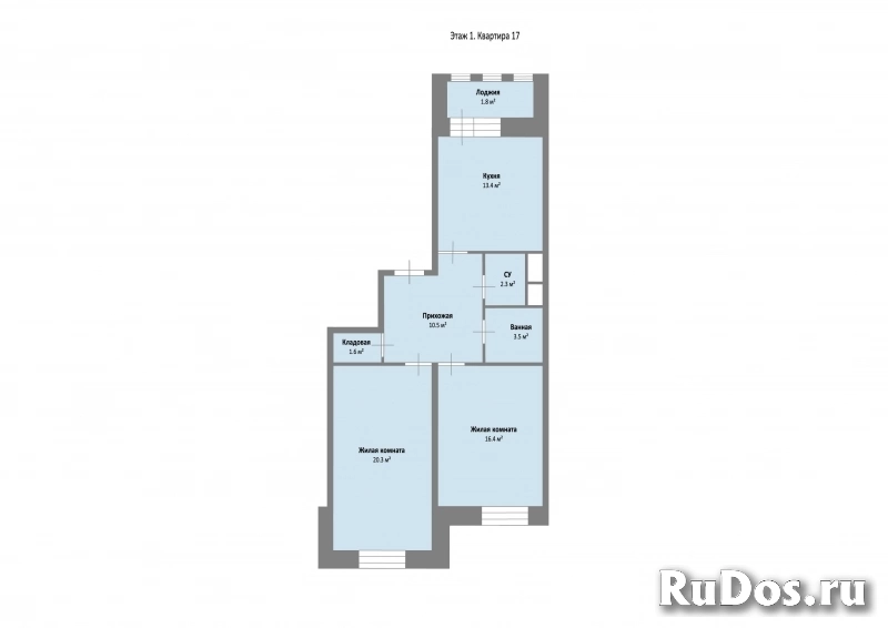 Продам 2 комнатную квартиру 69 м2 фото