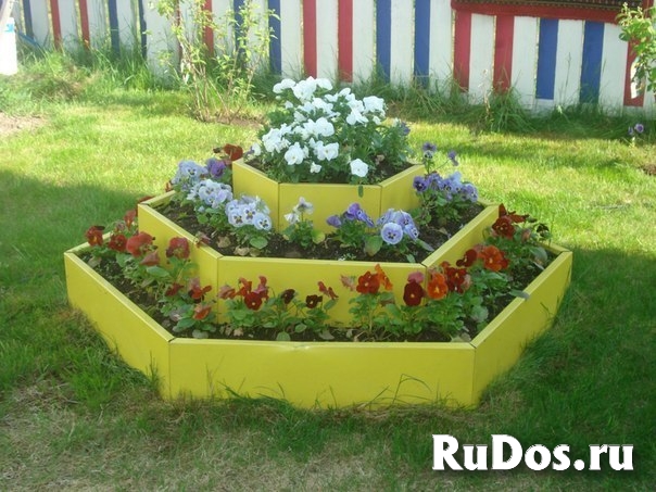 Грядки металлические, ограждения для клумб изображение 3