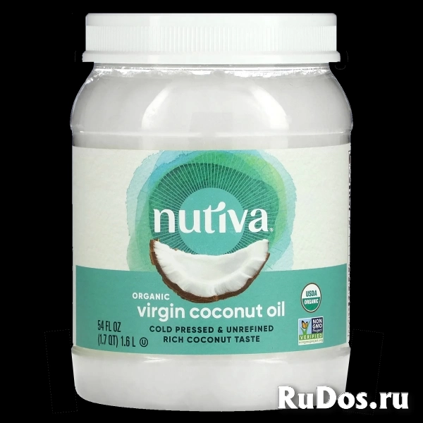 Nutiva, Органическое кокосовое масло первого отжима фото