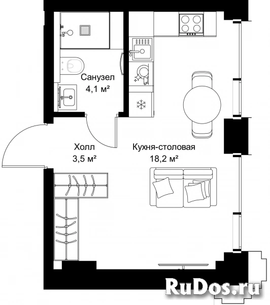 Продам 1 комнатную квартиру 25.8 м2 фотка