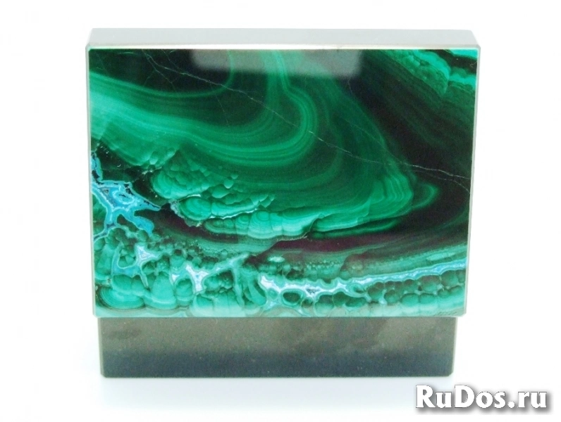 Малахит с Хризоколлой - Коллекционная Шкатулка изображение 4