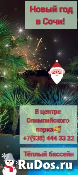 Апартаменты с теплым бассейном в центре Сириуса фото