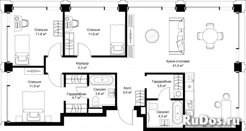 Продам 3 комнатную квартиру 101.6 м2 фотка