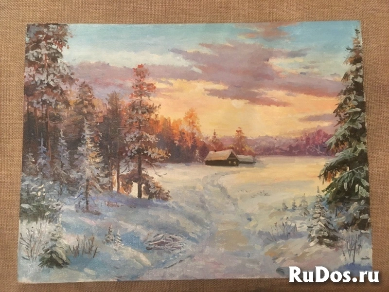 Картина (пейзаж) холст, маслом, размер 30х40 см фото