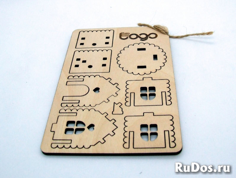 Деревянная Открытка-Сувенир "ДОМИК" изображение 6