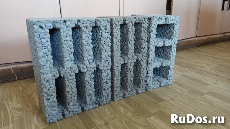 Керамзитобетонный блок 390х188х290 (крупный) фото