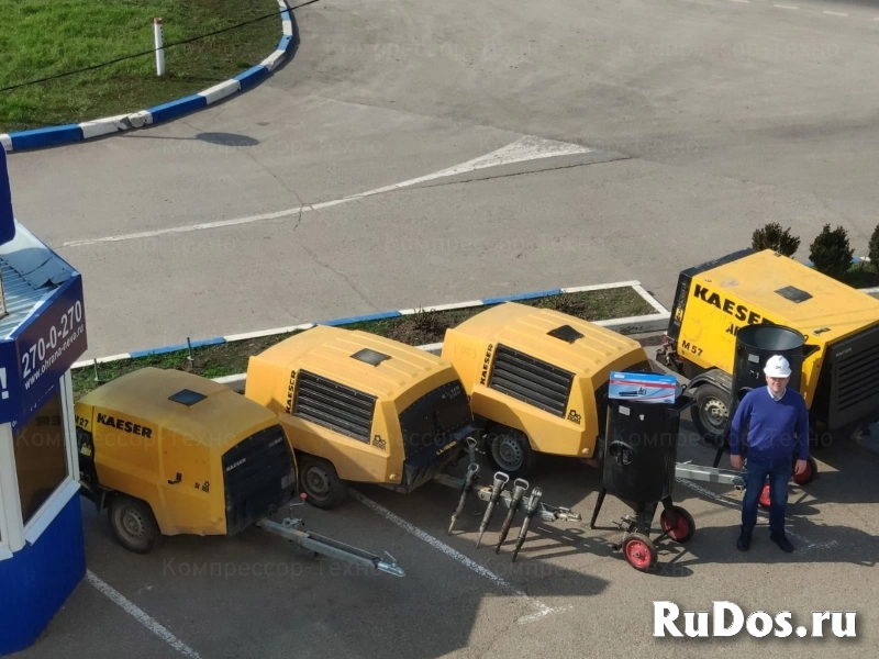 Аренда дизельного компрессора с отбойными молотками изображение 3