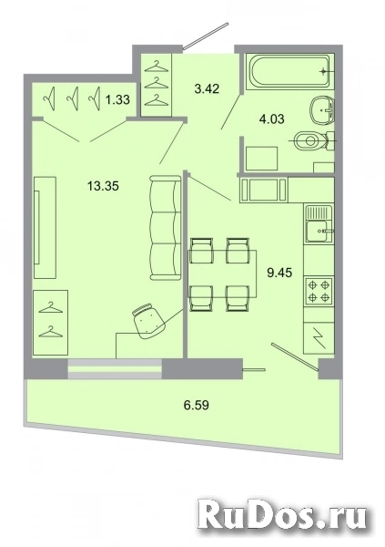 Продам 1 комнатную квартиру 32 м2 фото