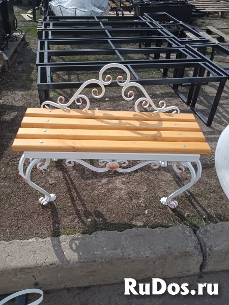 Скамейка садовая (парковая) кованая СкФ изображение 4