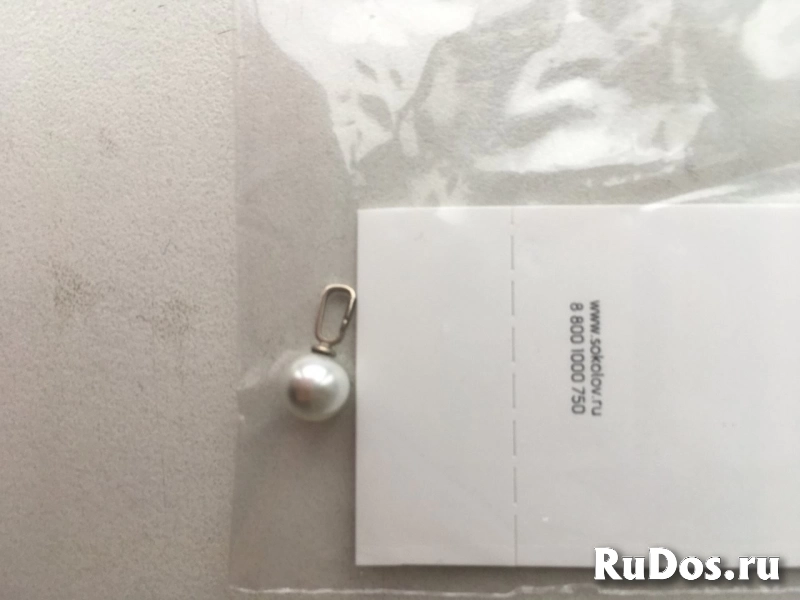 Кулон подвеска новая sokolov серебро белый жемчуг 2 штук в наличи изображение 4