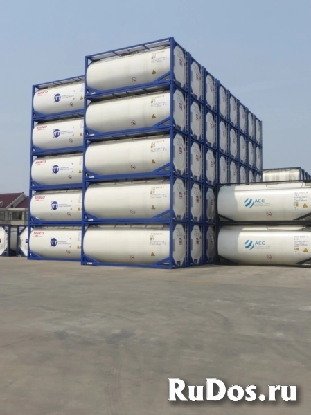 Танк-контейнер тип Т11 объём 25м3 для перевозки щелочных элементов, новый. изображение 10