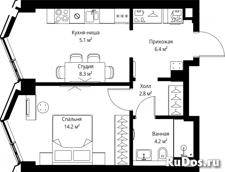 Продам 1 комнатную квартиру 41 м2 фотка