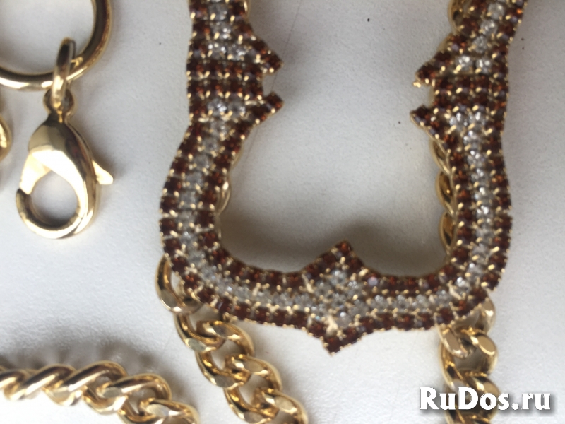 Пояс цепи новый roberto cavalli class италия стразы сваровски swa изображение 7