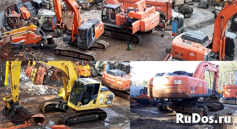 Экскаватор HITACHI бу JCB CASE двигатель Isuzu 6HK1 изображение 12