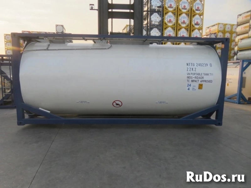 Танк-контейнер тип Т11 объём 24м3 для перевозки щелочных элементов, новый. изображение 6