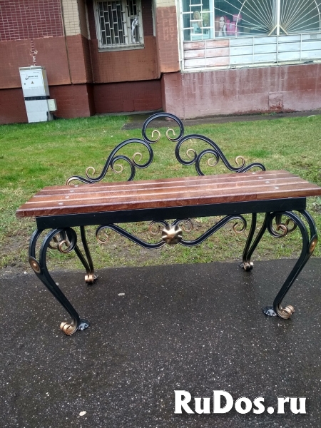 Скамейка садовая (парковая) кованая СкФ изображение 6
