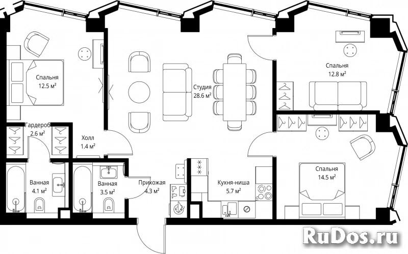 Продам 3 комнатную квартиру 90 м2 фотка
