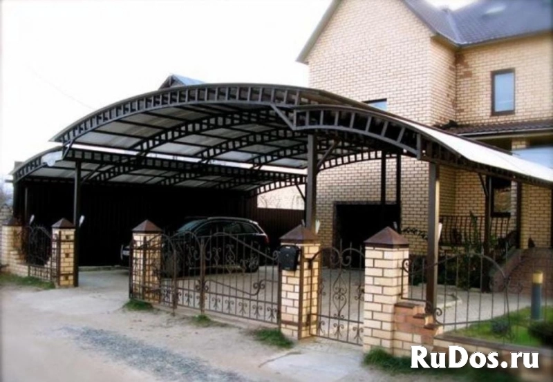 Изготавливаем навесы, козырьки, заборы, ворота фотка