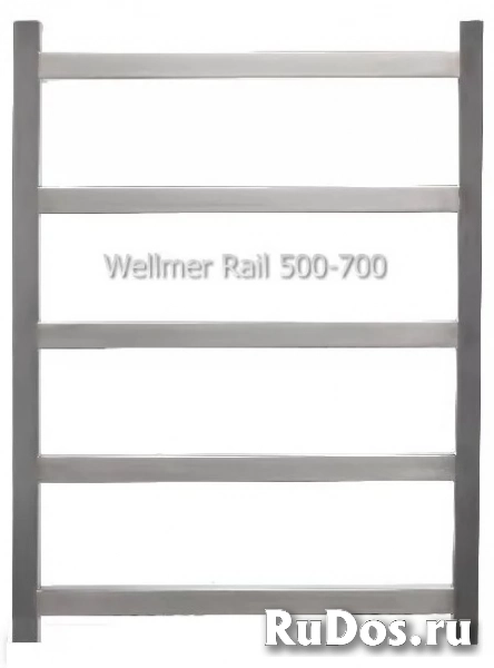 Электрический полотенцесушитель Wellmer Rail, 5 перекладин, размеры 70 х 53 х 8 см фотка