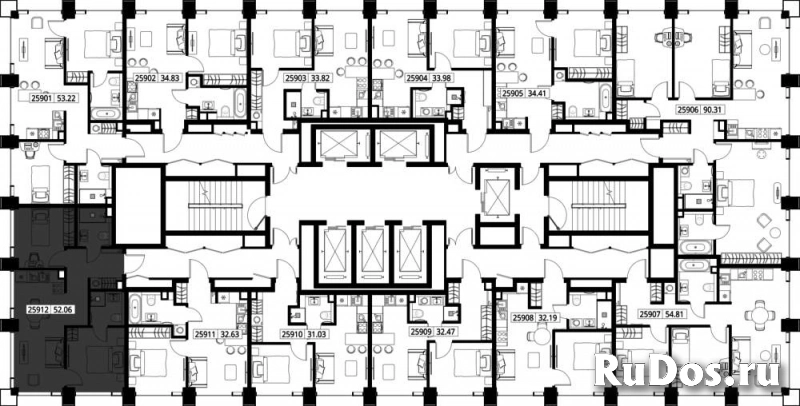 Продам 2 комнатную квартиру 52.08 м2 изображение 3