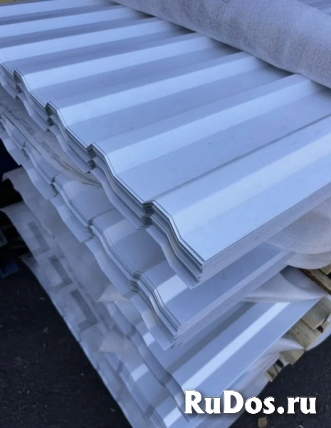 Профнастил с20 0,45мм белый 0,97*6м фотка