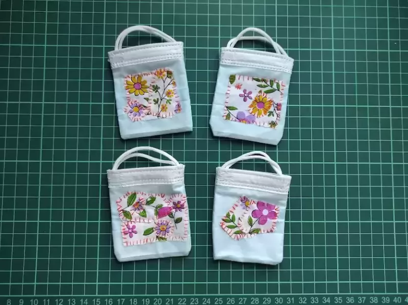 Мешочек сумочка упаковка для сувенира, кукольный аксессуар / ручная работа изображение 3