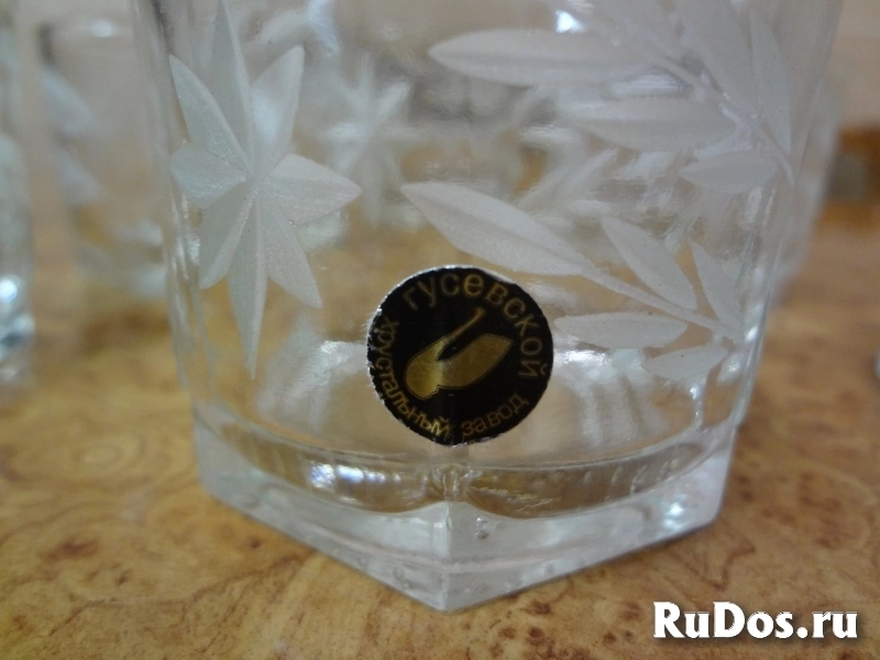 Штоф со стопками Гусь Хрустального завода изображение 5