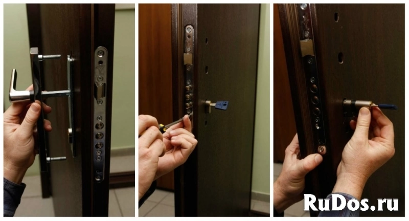 Замена замков в стальных дверях в Клине Высоковске фото