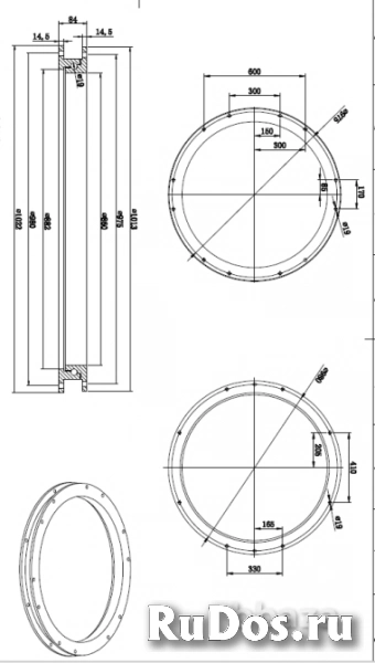 Круг поворотный для грузовых прицепов оптом и в розницу изображение 4