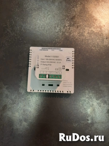 Цифровой комнатный термостат Oventrop с дисплеем, для скрытого монтажа 230 В изображение 5