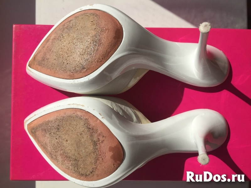 Босоножки сабо vivien lee италия 39 размер белые платформа каблук изображение 7