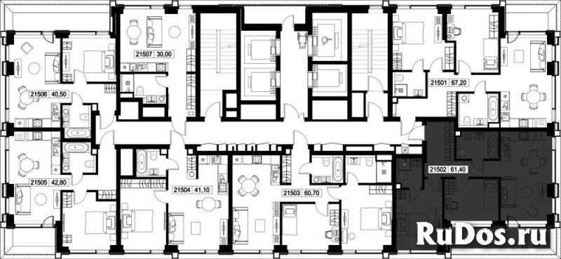 Продам 2 комнатную квартиру 61.4 м2 изображение 3