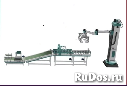 промышленный робот манипулятор с линией паллетирования фото