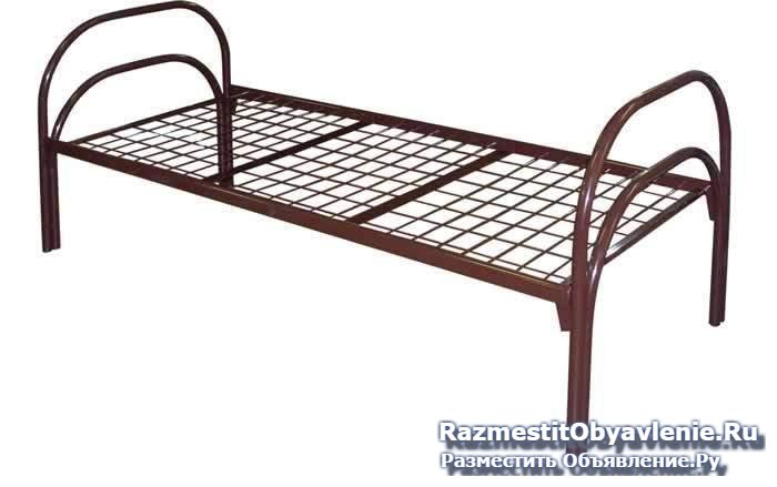 Кровать металлическая односпальная изображение 4