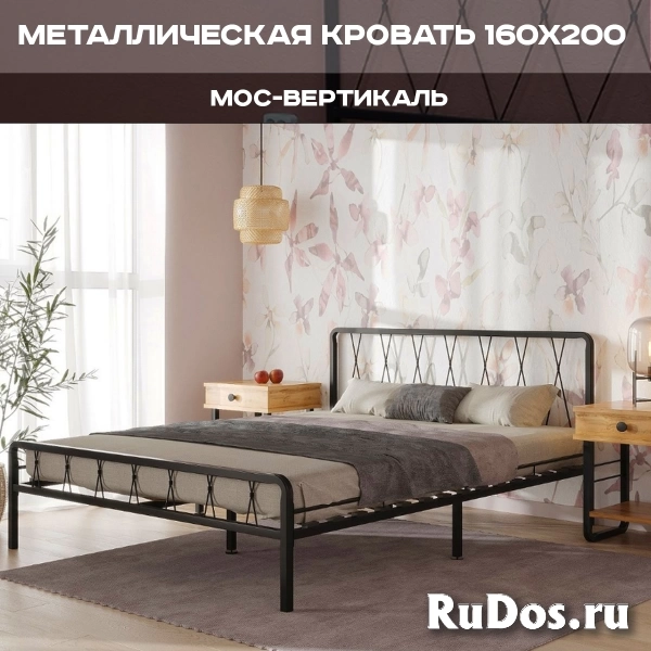 Металлическая кровать двуспальная Клэр 160x200 изображение 5