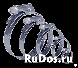 Хомуты силовые одноболтовые, силовые двухболтовые, фотка