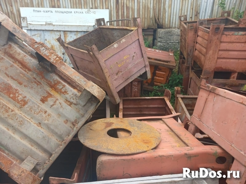 Тара, ящики, мульды, металлические 800х650х600мм изображение 4