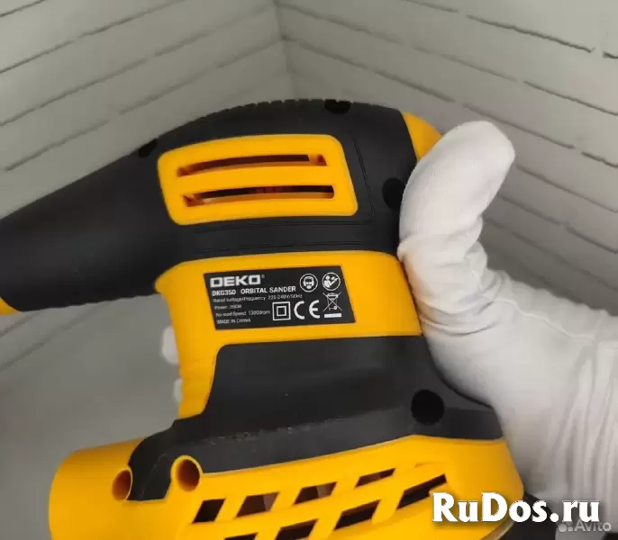 Эксцентриковая сетевая шлифмашина deko DKG350 изображение 9